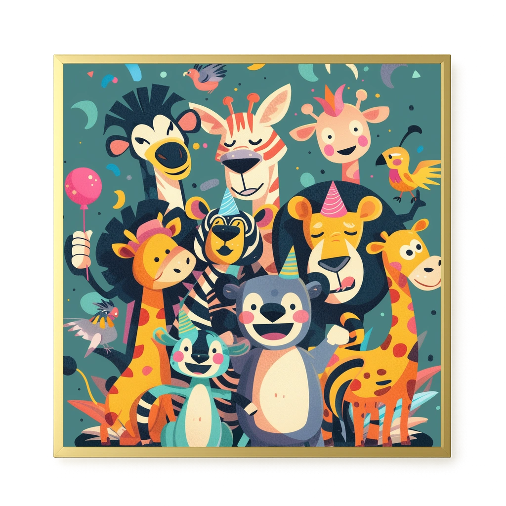 Forest Friends Canvas Wall Art