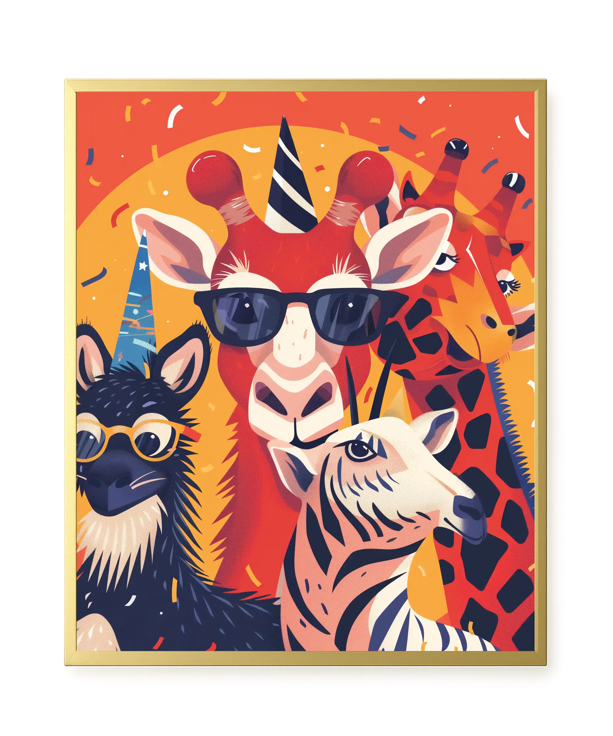 Animal Party Canvas Print