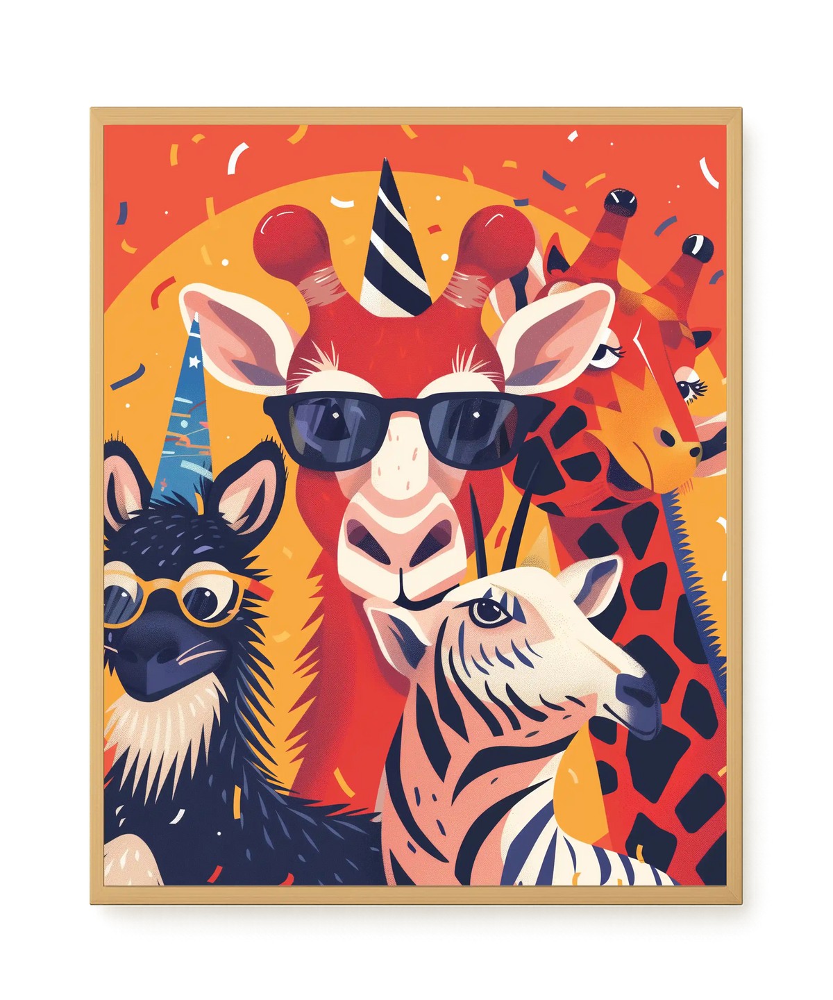 Animal Party Canvas Print