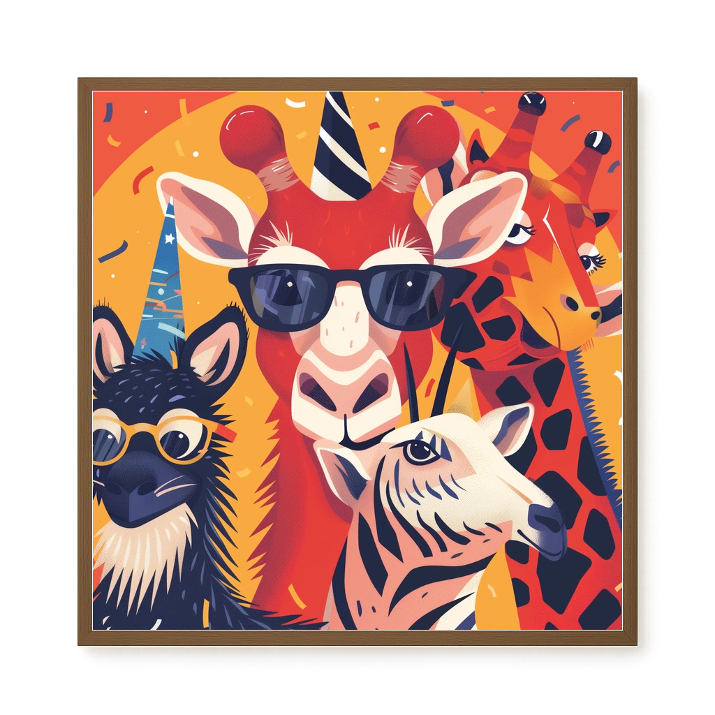 Animal Party Canvas Print
