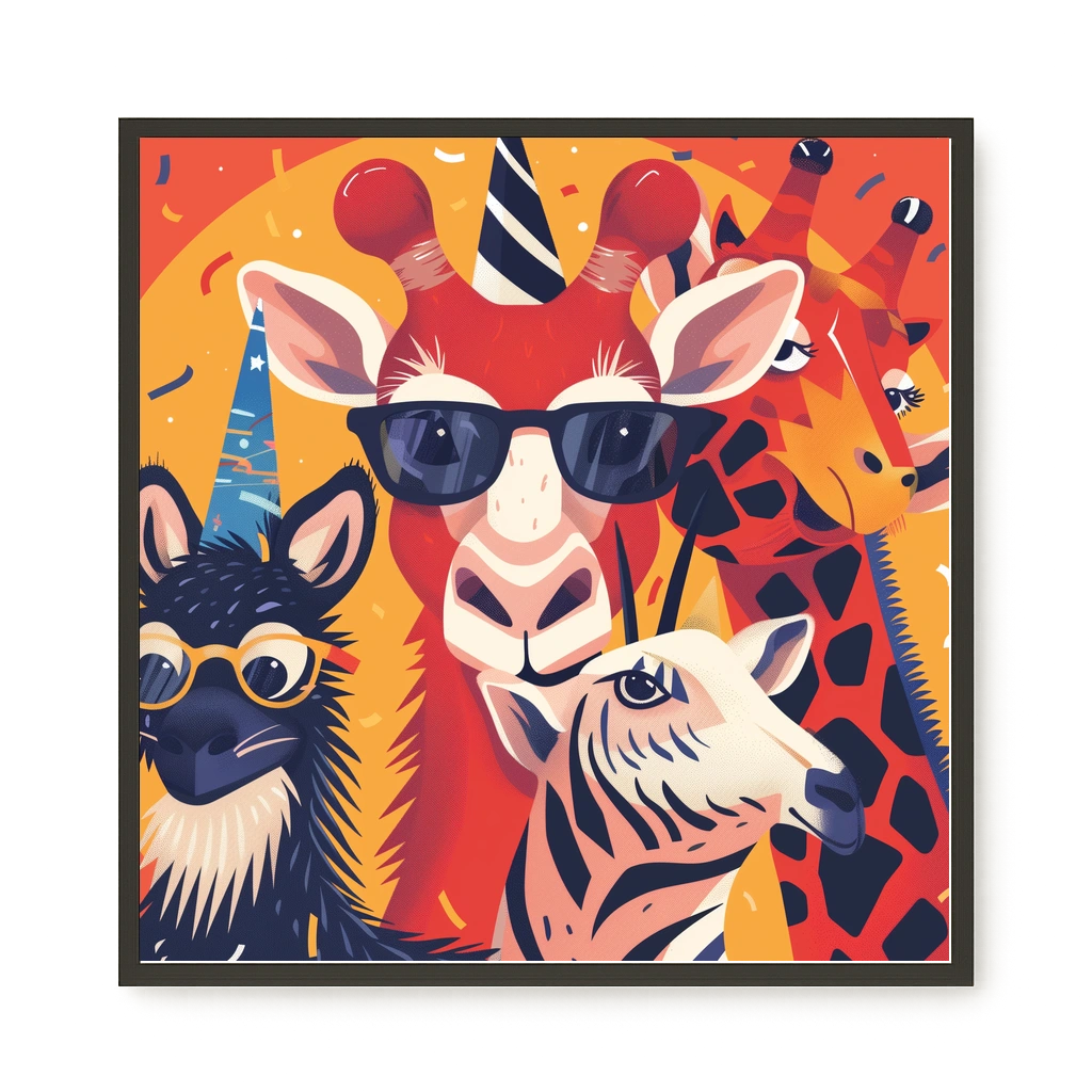 Animal Party Canvas Print