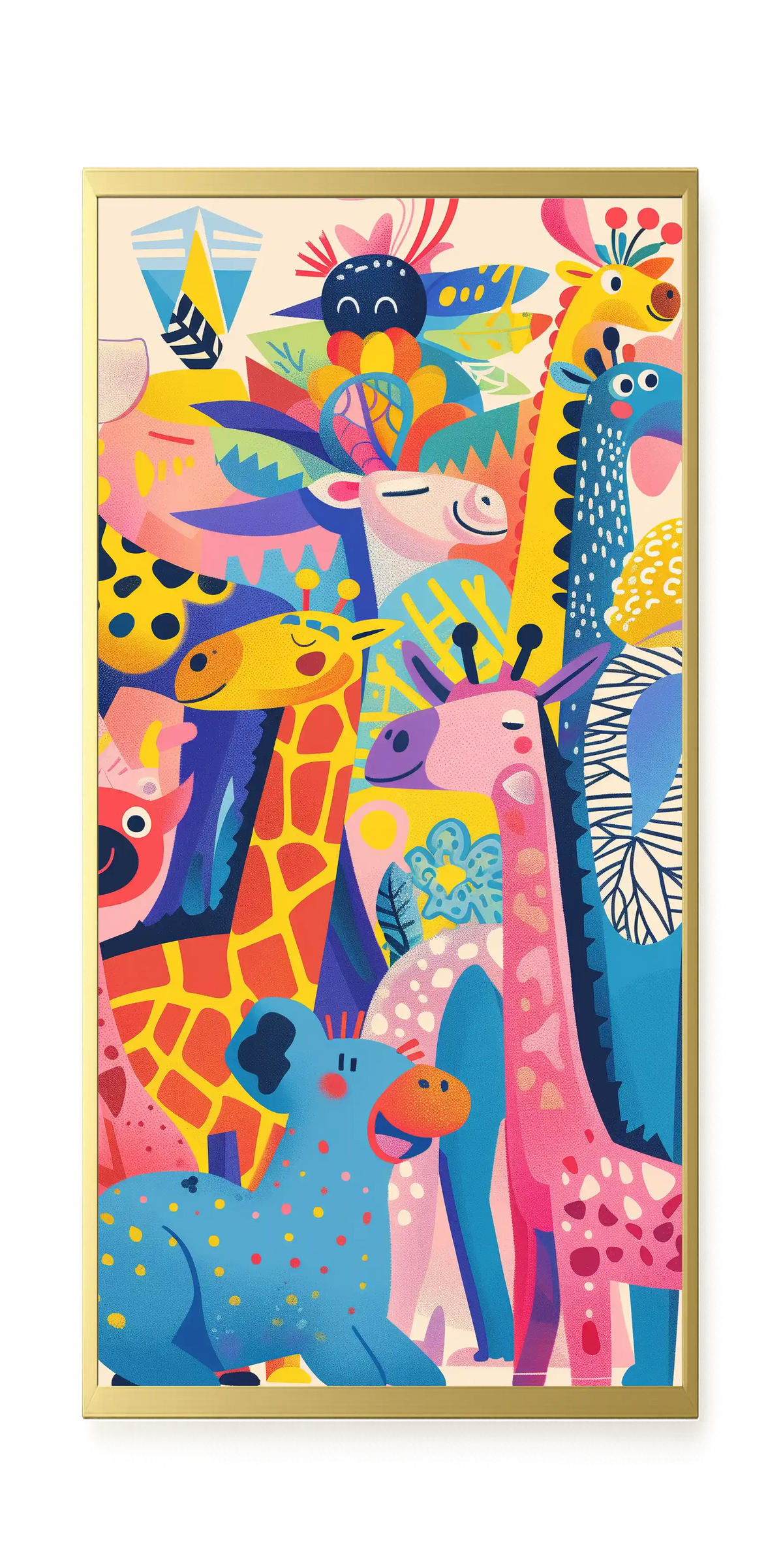Colorful Animals Canvas Wall Art