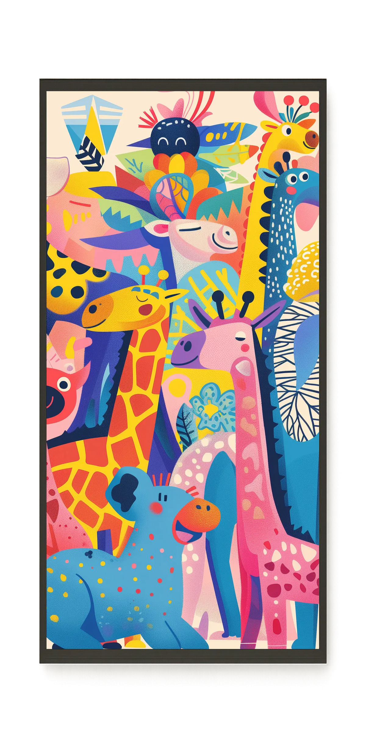 Colorful Animals Canvas Wall Art