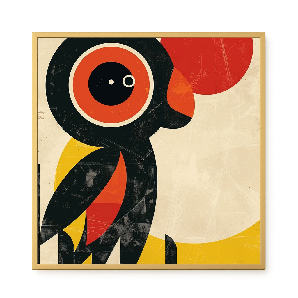 Abstract Bird Canvas Wall Art
