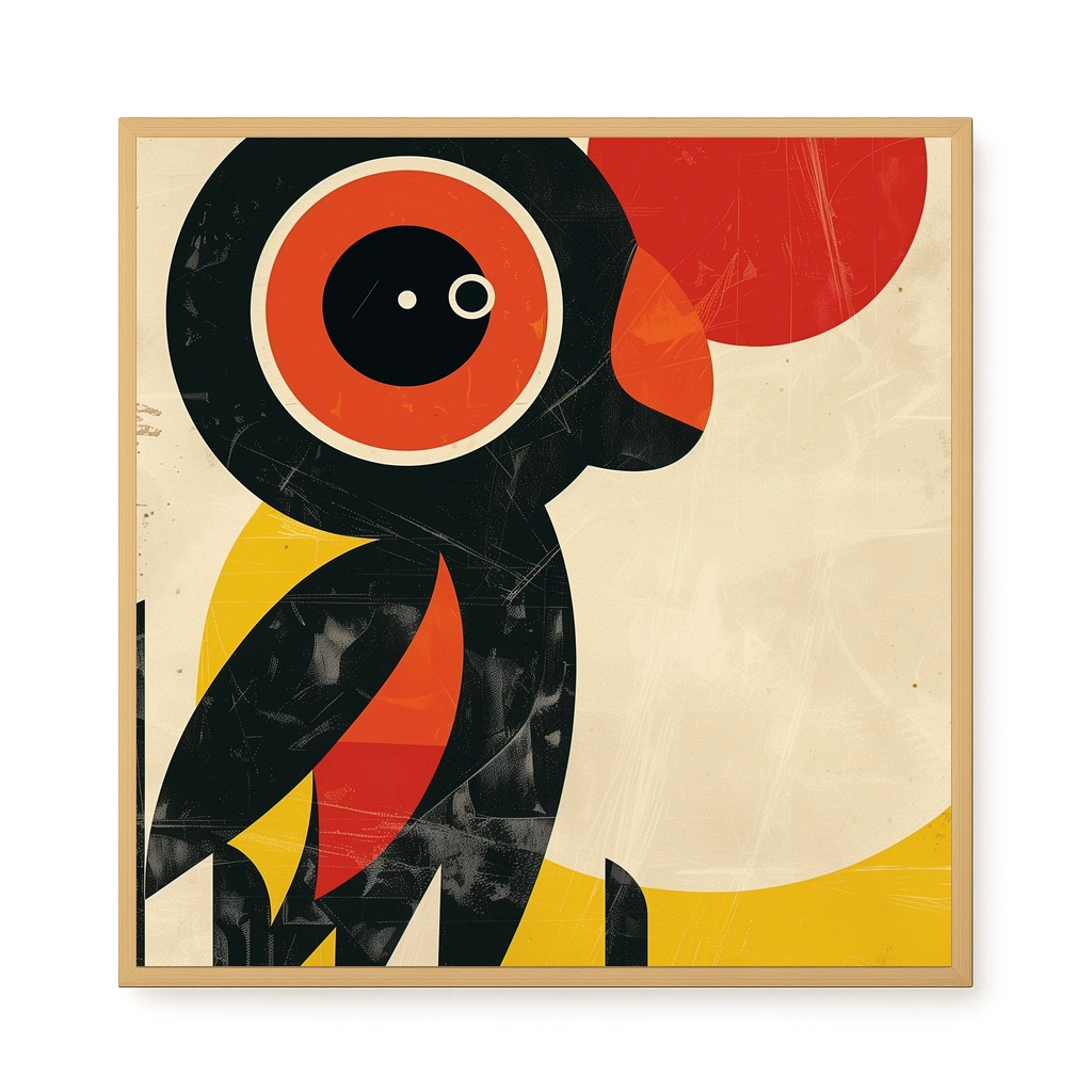 Abstract Bird Canvas Wall Art