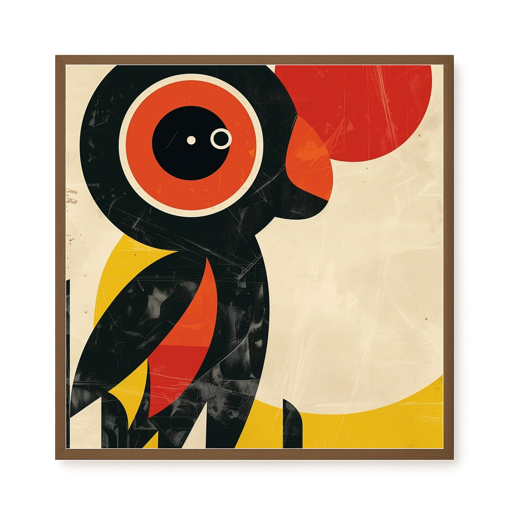 Abstract Bird Canvas Wall Art