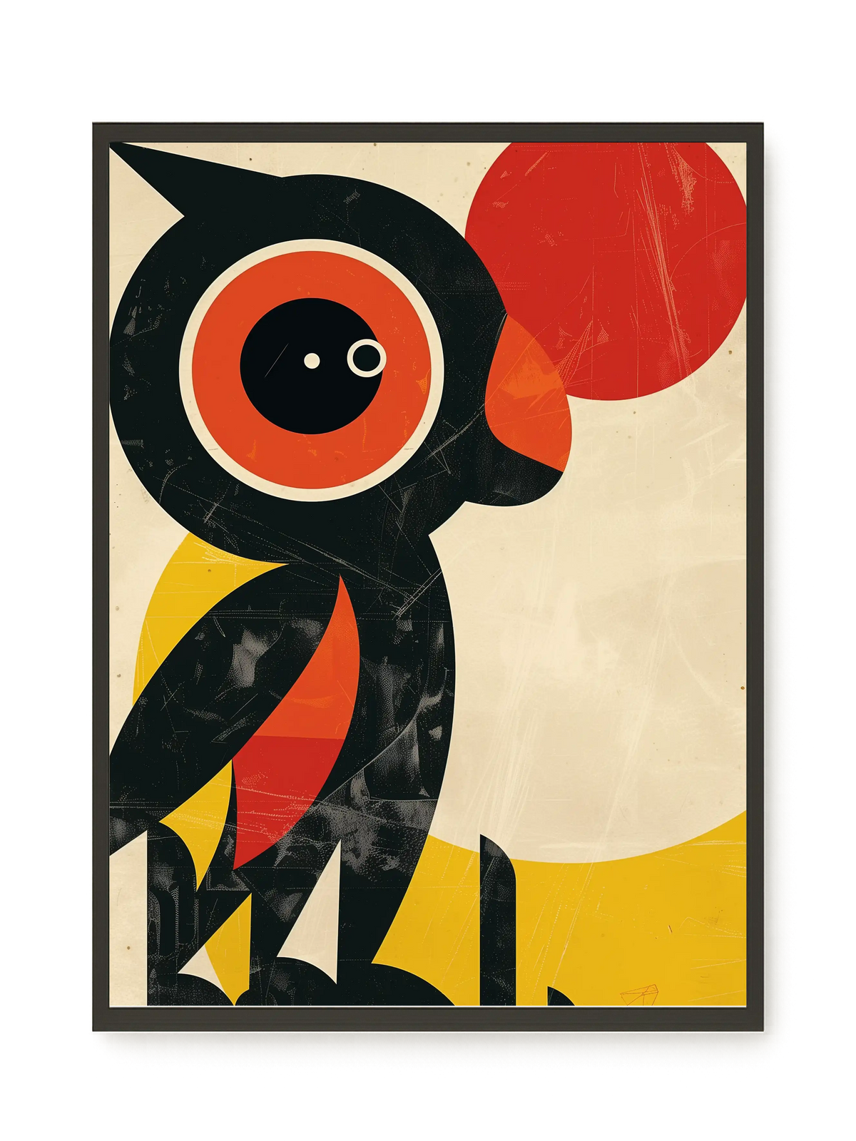 Abstract Bird Canvas Wall Art