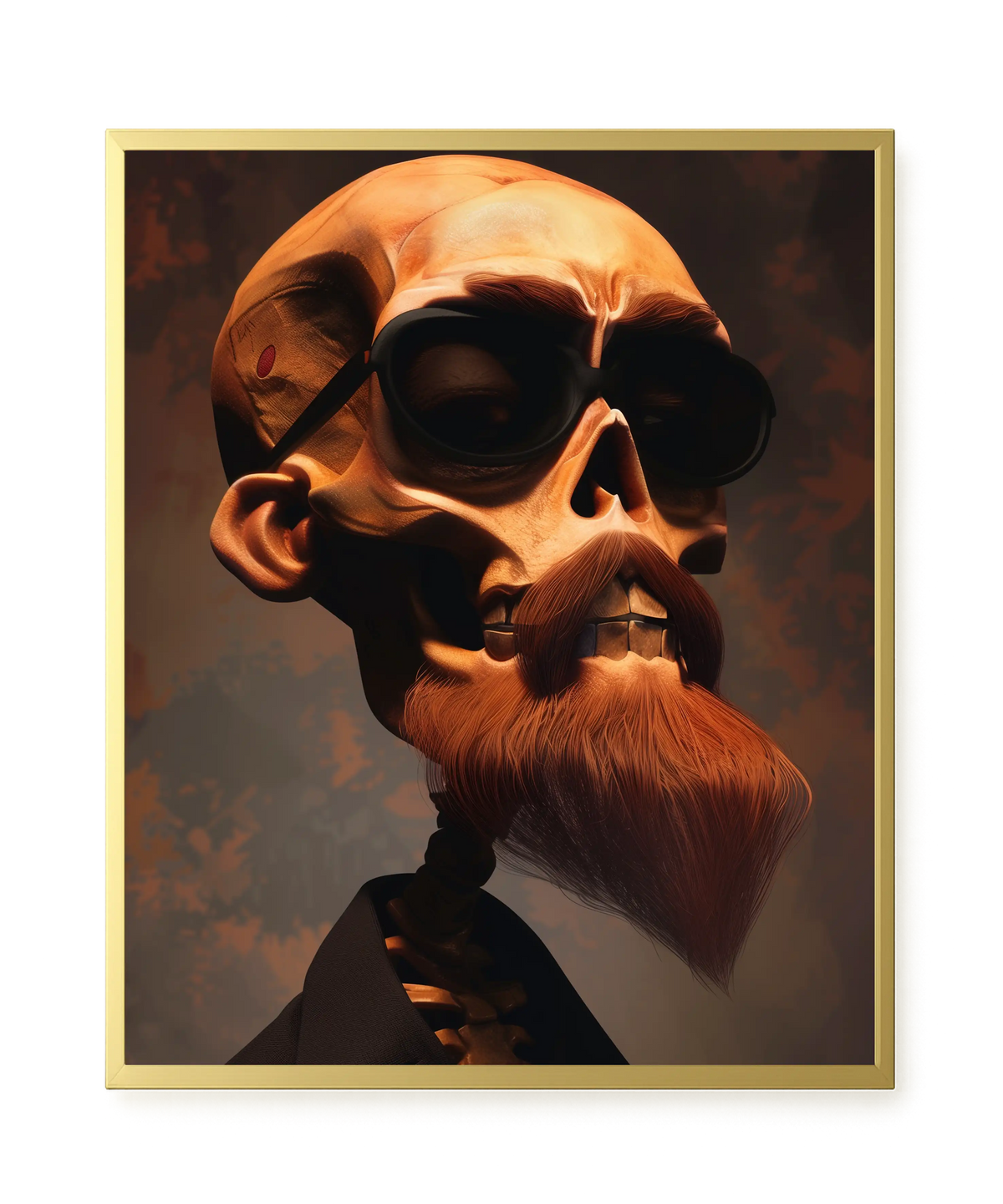 Realistic Skull Canvas Wall Art