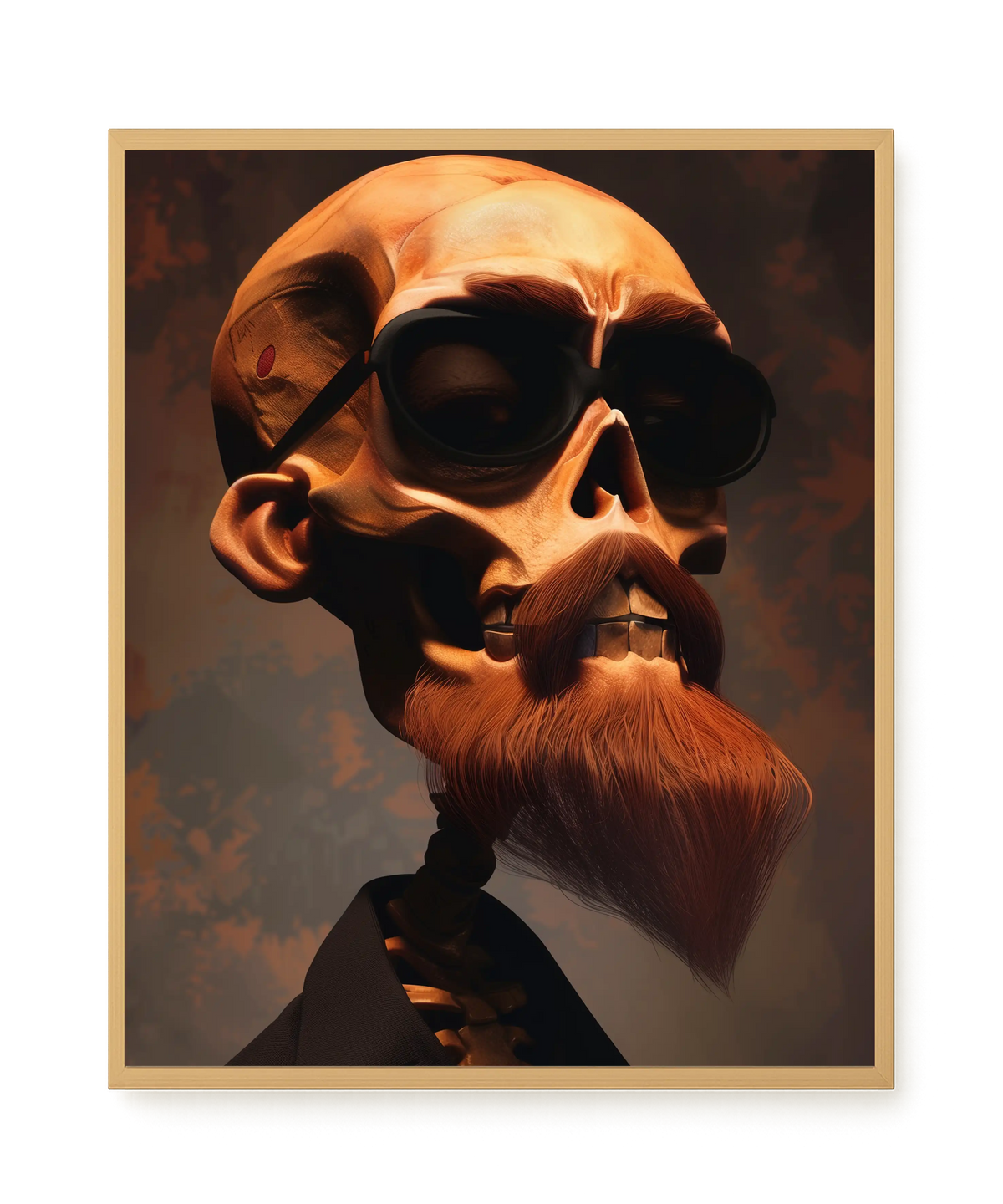 Realistic Skull Canvas Wall Art