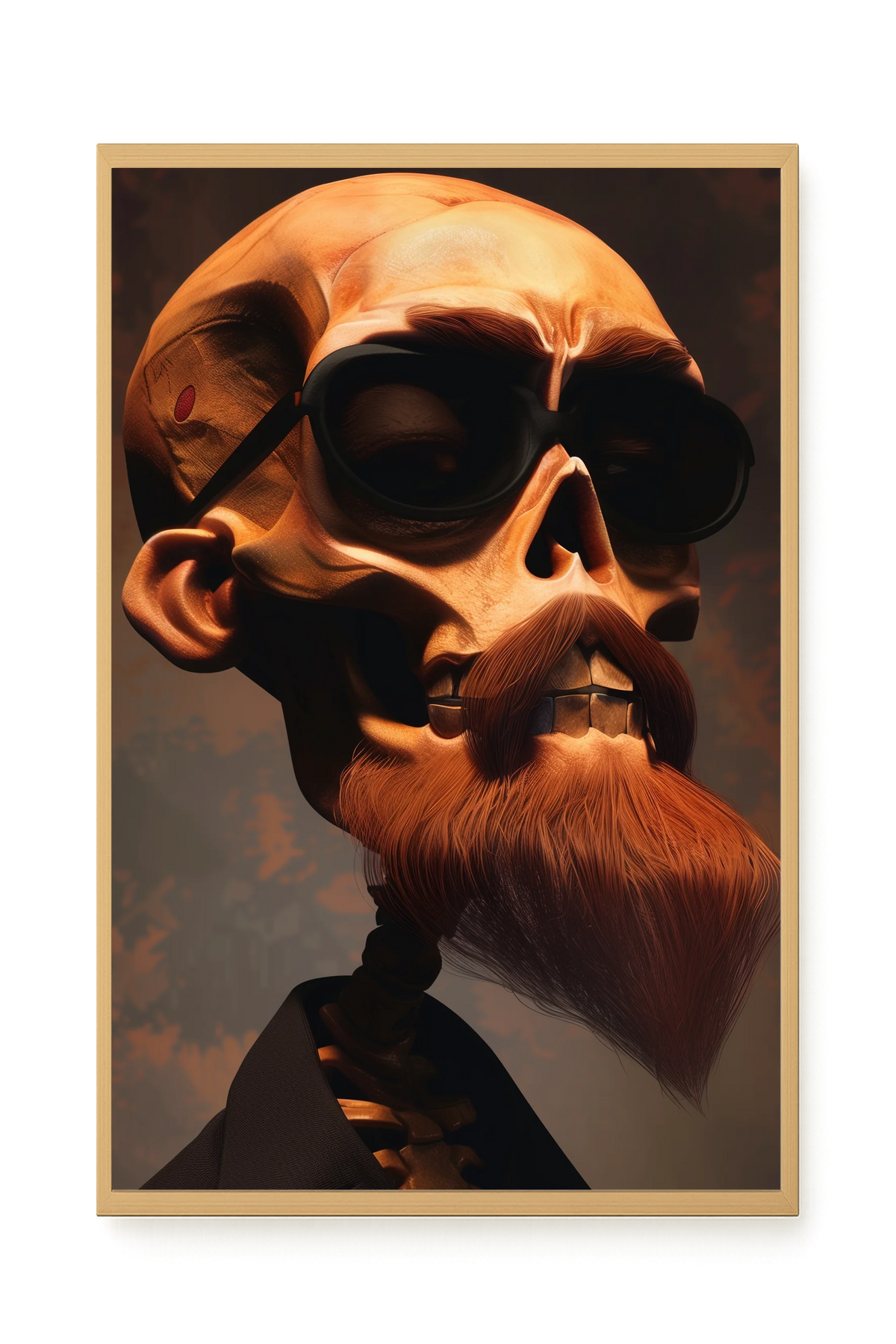 Realistic Skull Canvas Wall Art