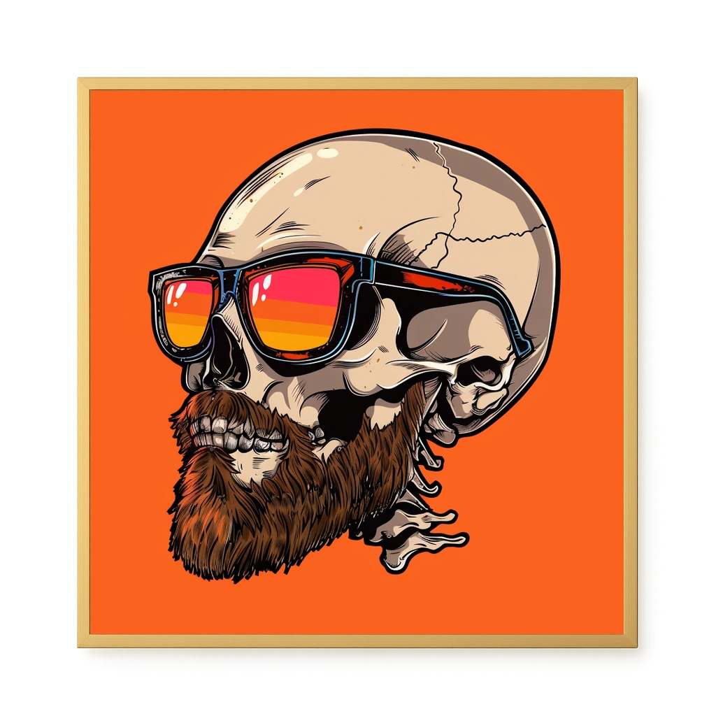 Sunglasses Skull Canvas Print