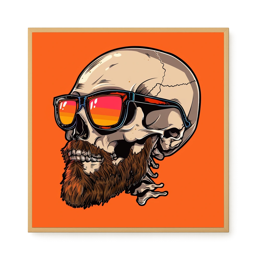 Sunglasses Skull Canvas Print