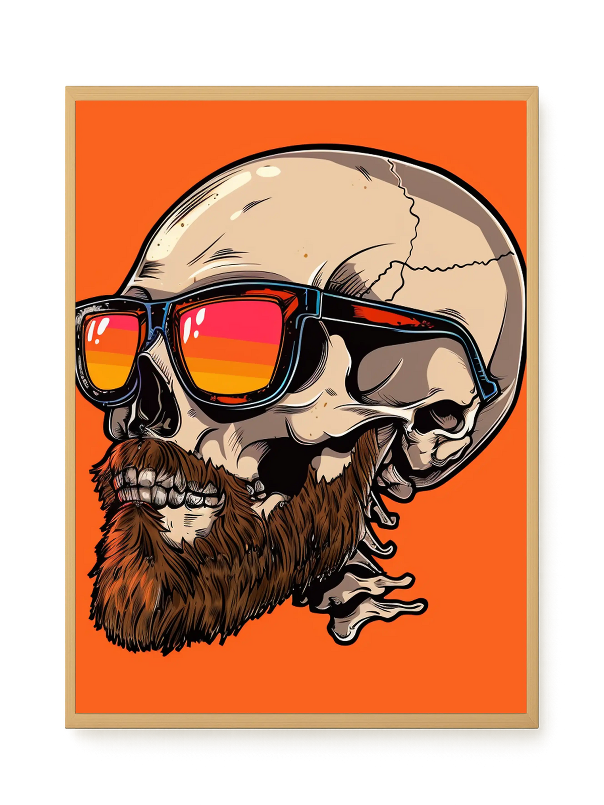Sunglasses Skull Canvas Print