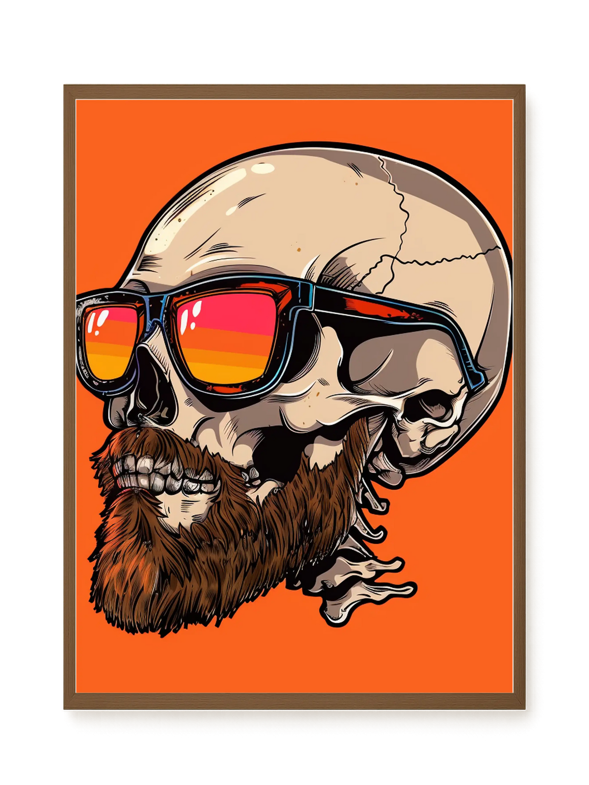 Sunglasses Skull Canvas Print
