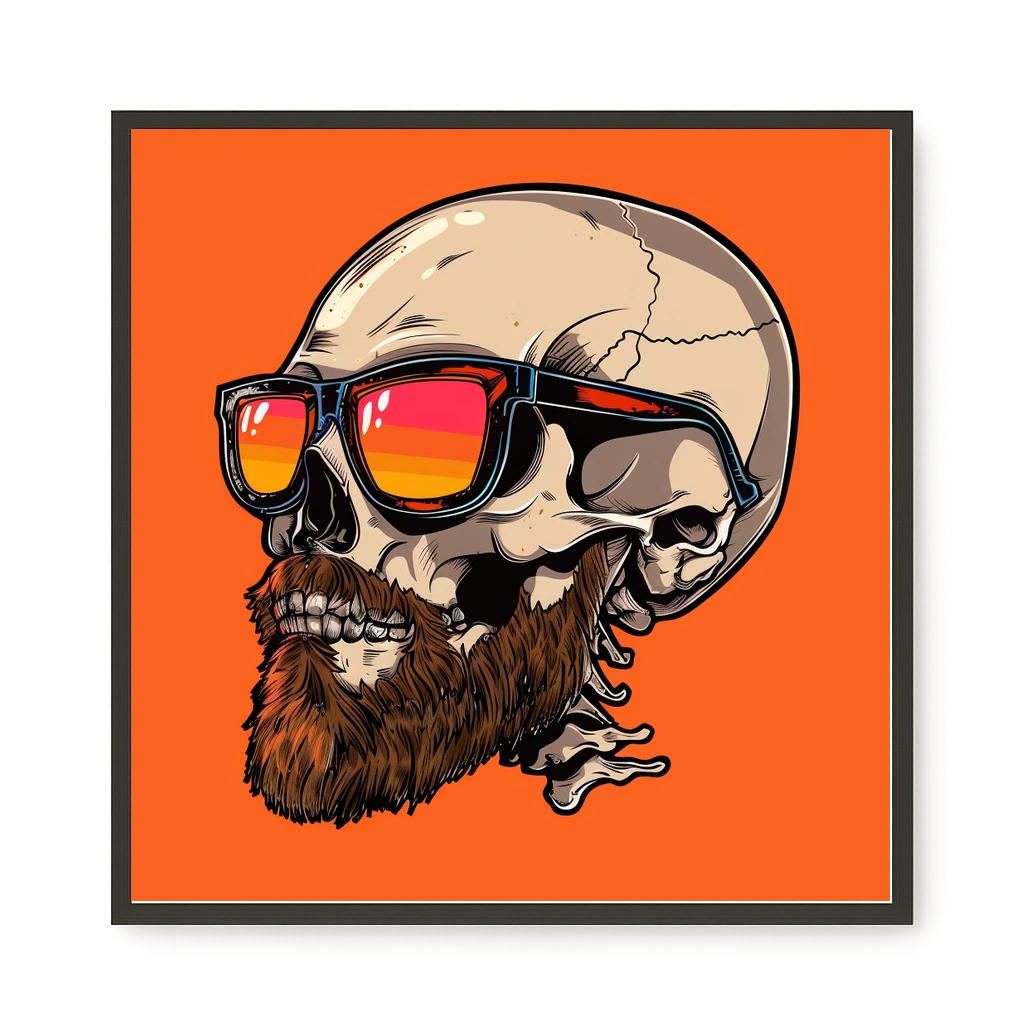 Sunglasses Skull Canvas Print