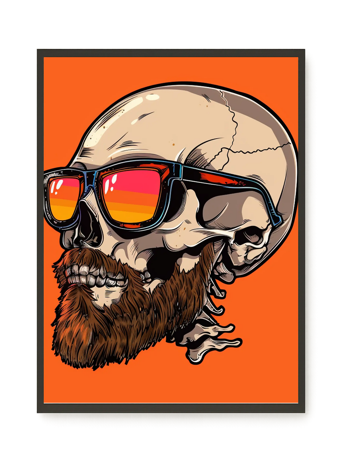 Sunglasses Skull Canvas Print