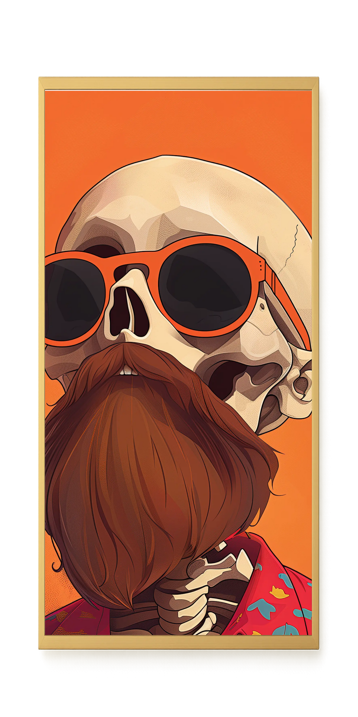 Artistic Skull Canvas Wall Art