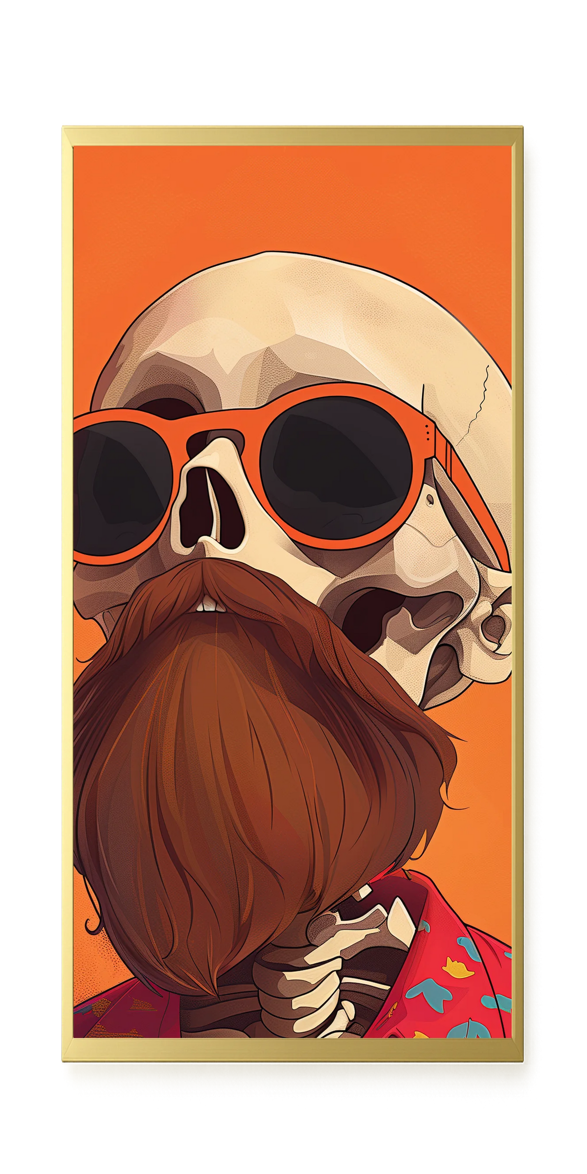 Artistic Skull Canvas Wall Art
