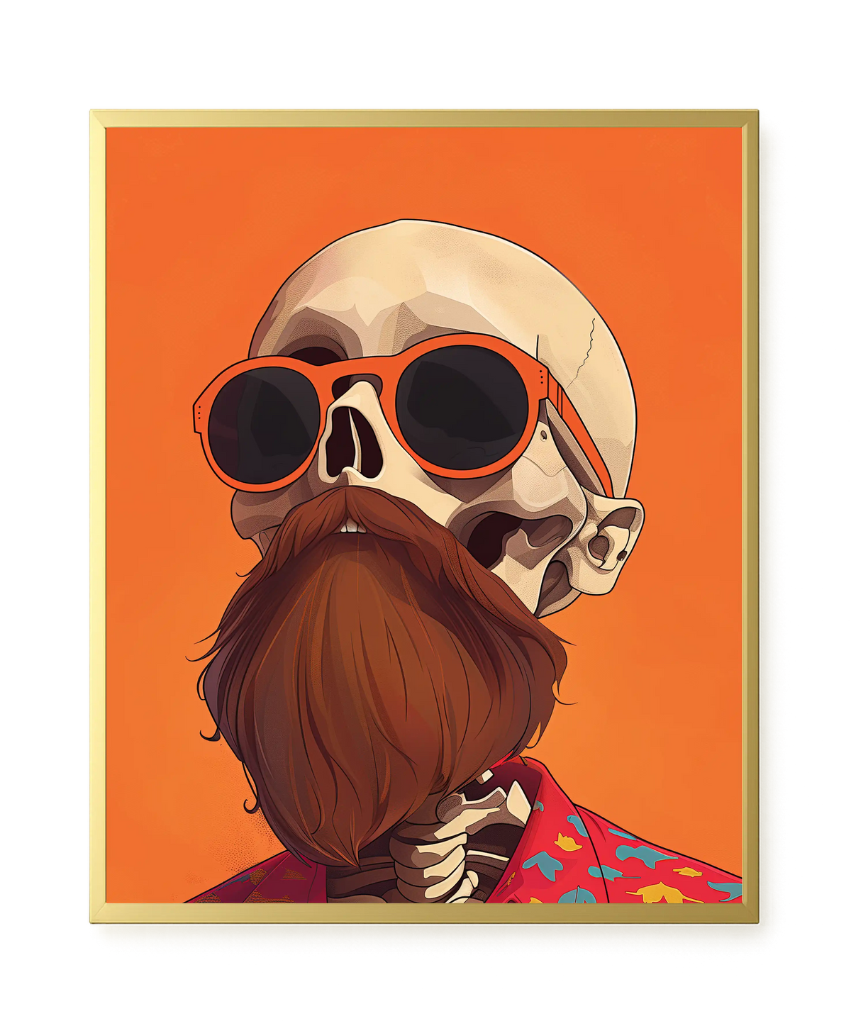 Artistic Skull Canvas Wall Art