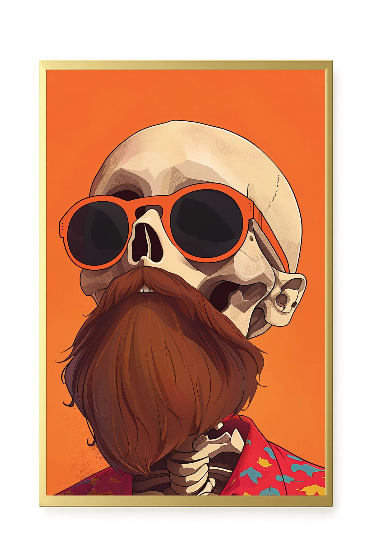 Artistic Skull Canvas Wall Art