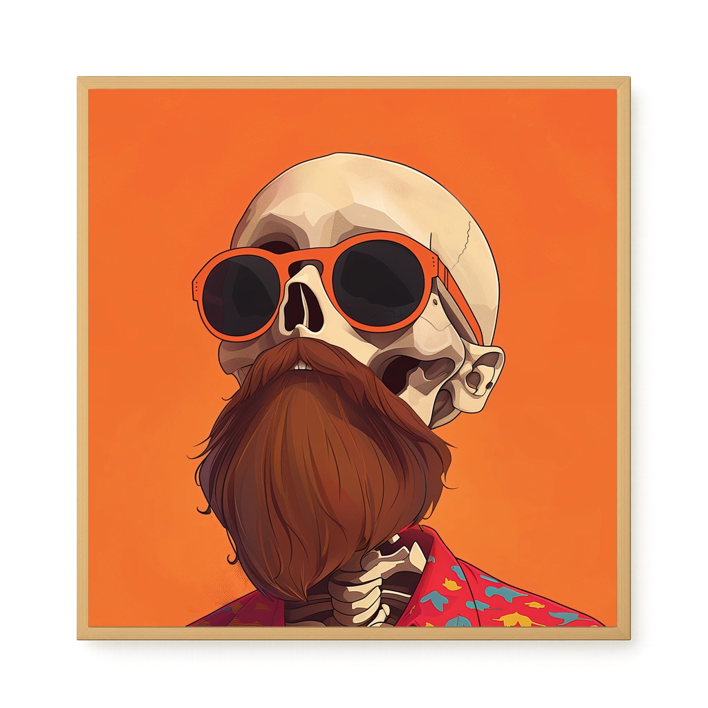 Artistic Skull Canvas Wall Art