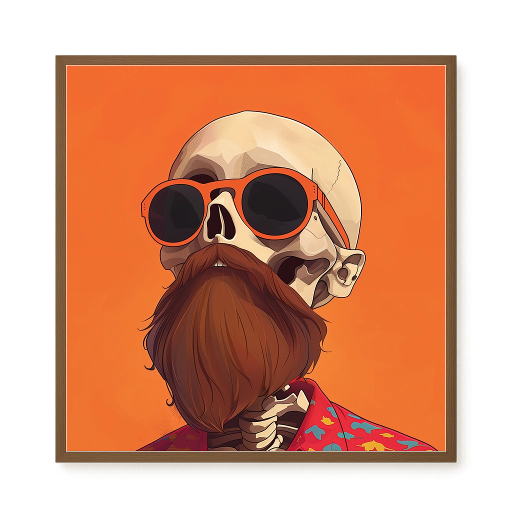 Artistic Skull Canvas Wall Art