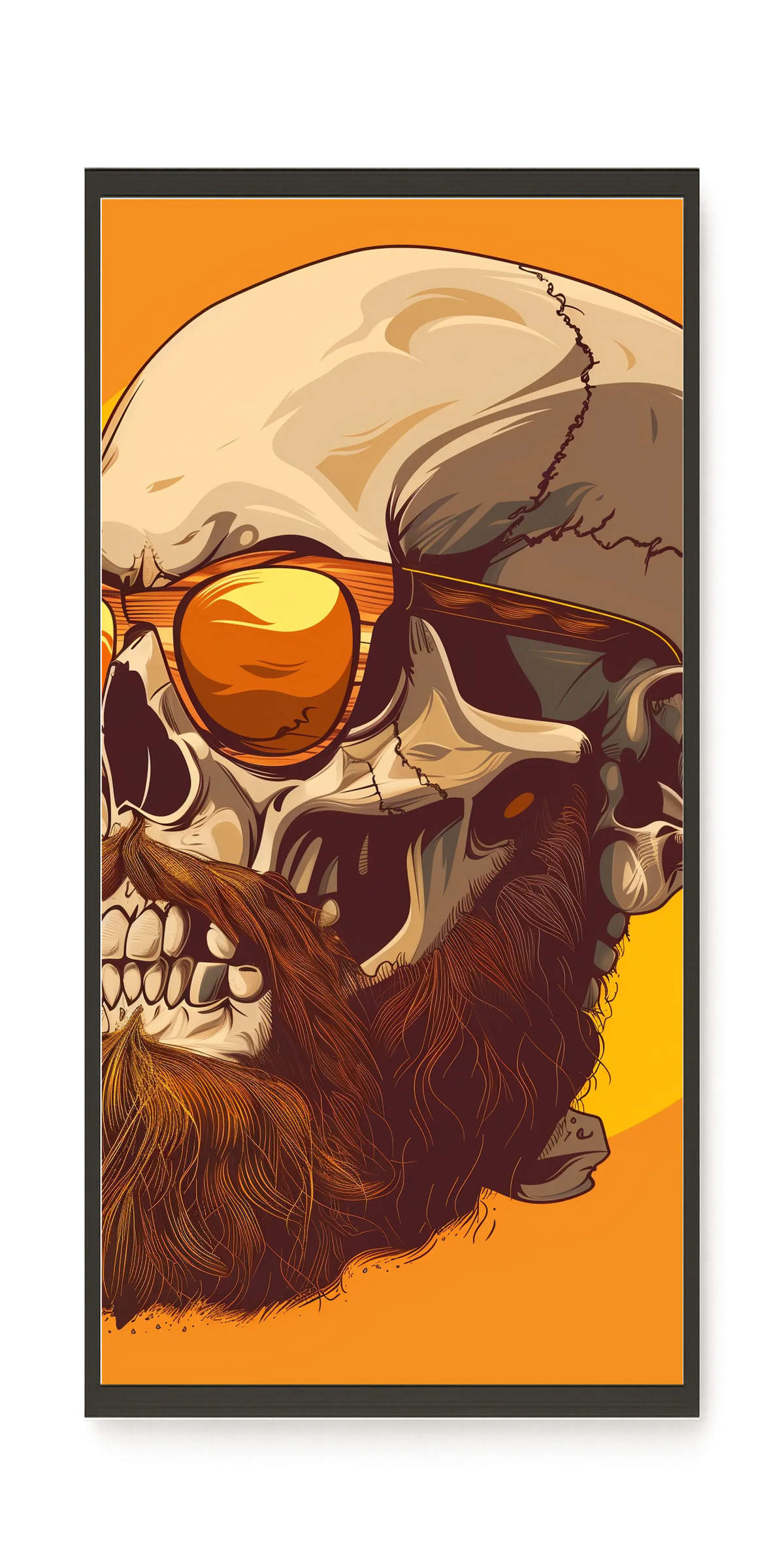 Bearded Skull with Sunglasses Canvas Print