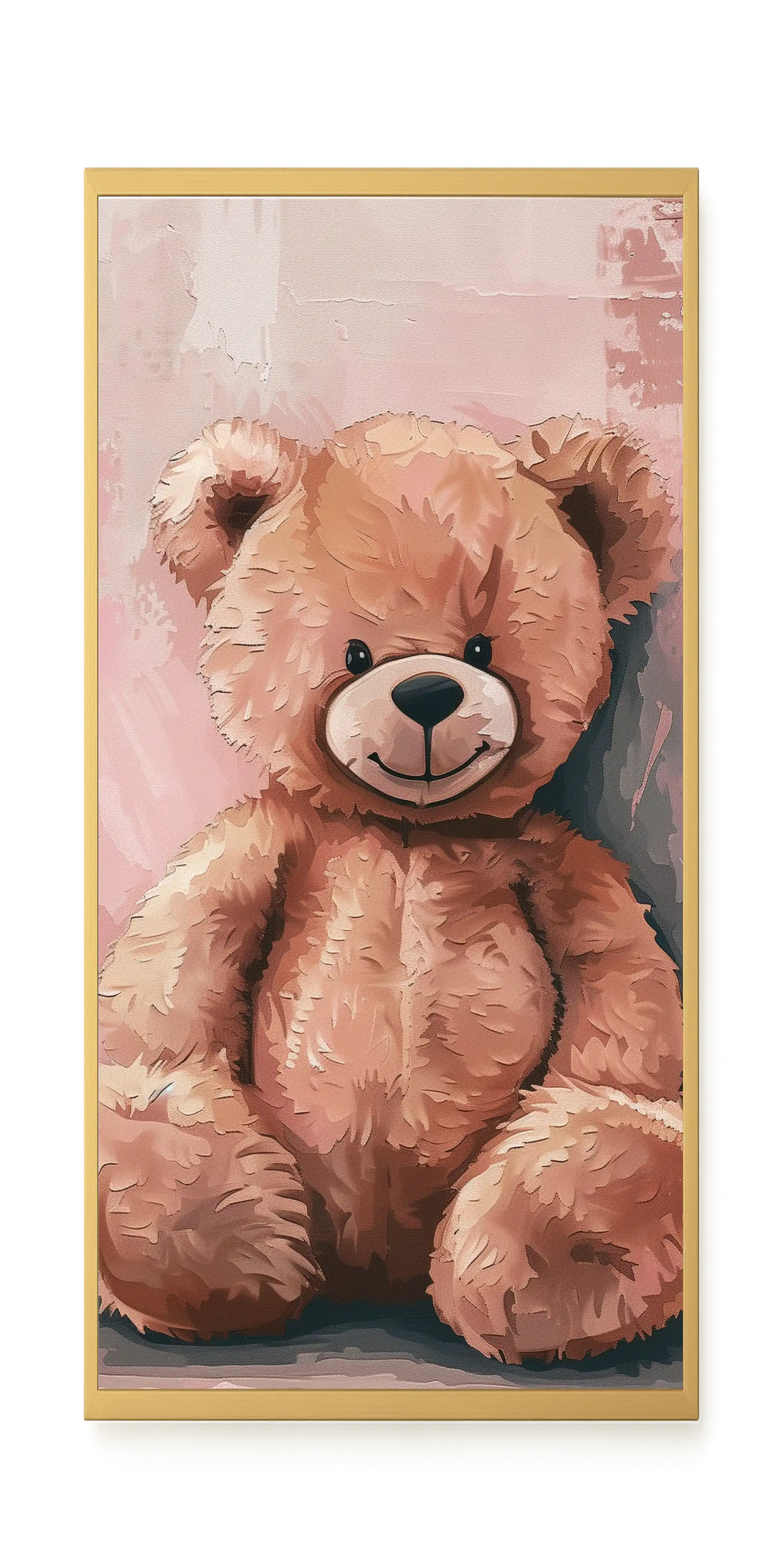 Pink Teddy Bear Canvas Print