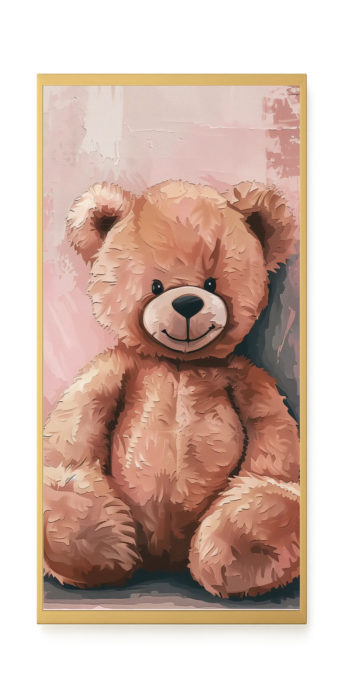 Pink Teddy Bear Canvas Print