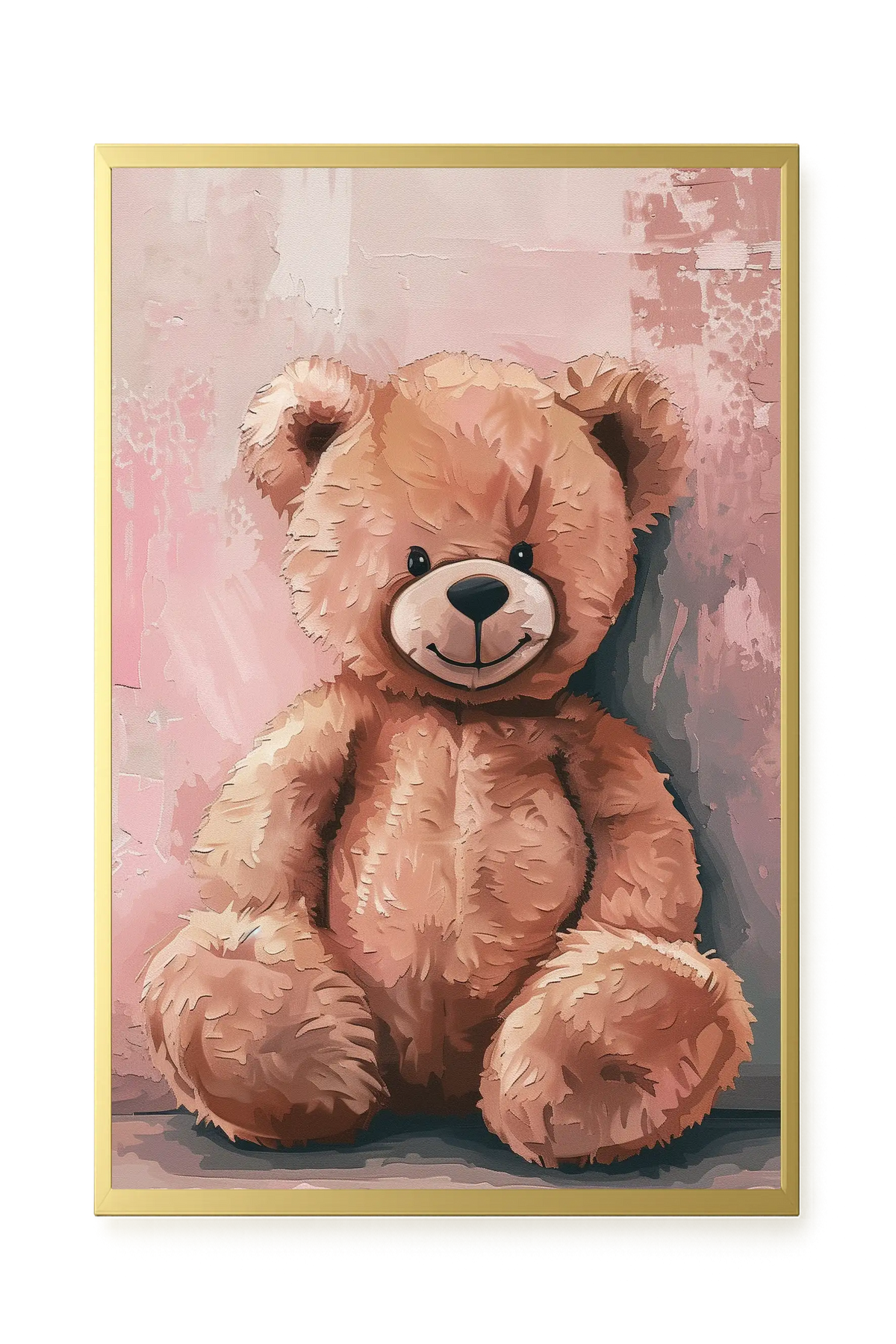 Pink Teddy Bear Canvas Print
