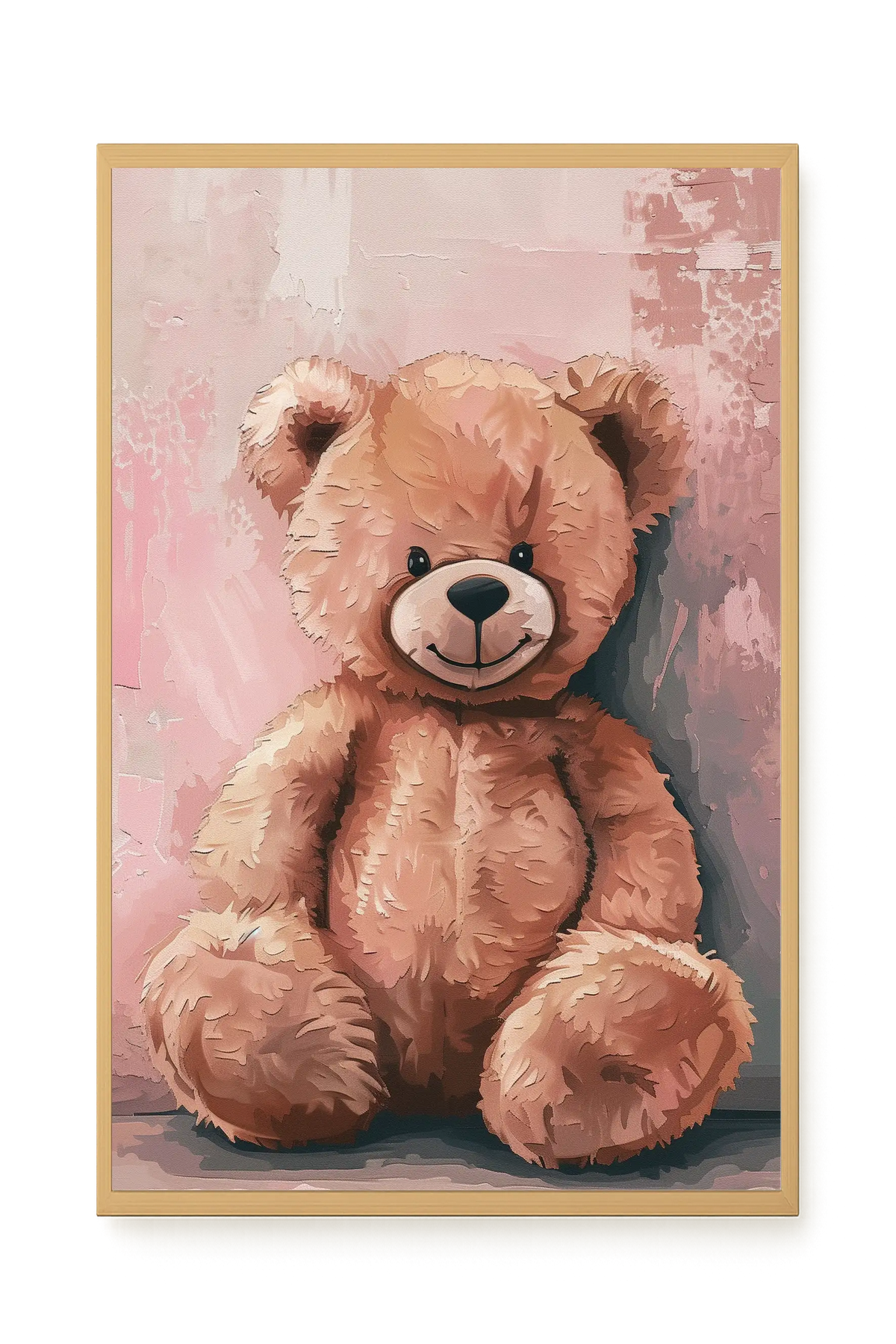 Pink Teddy Bear Canvas Print