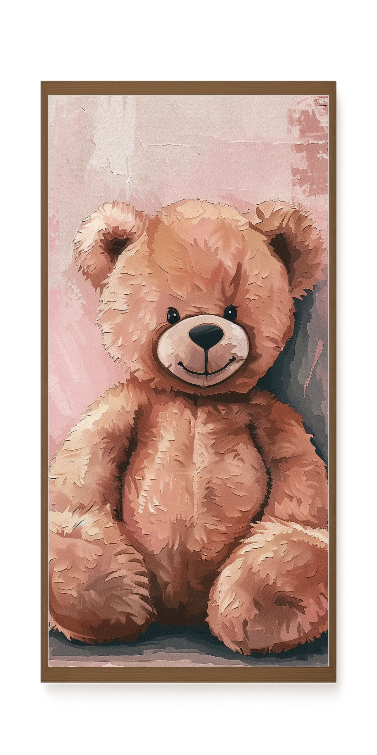 Pink Teddy Bear Canvas Print
