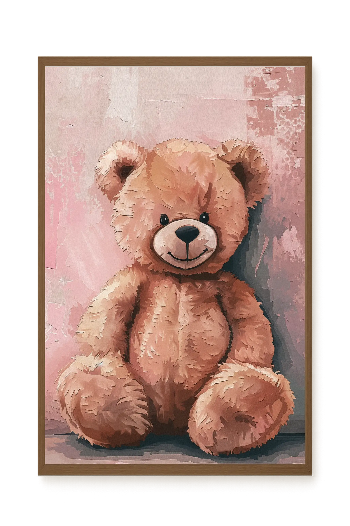 Pink Teddy Bear Canvas Print