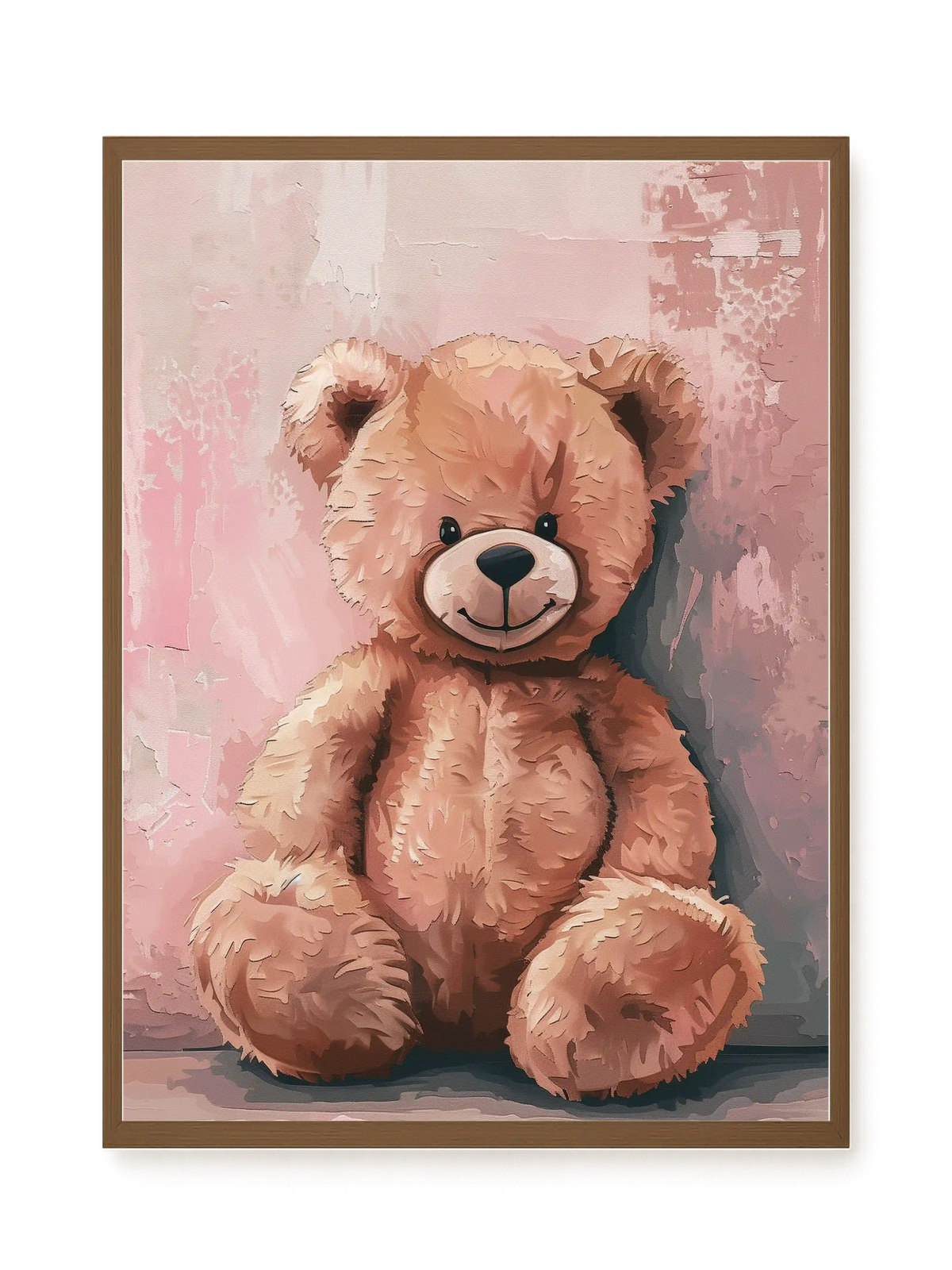 Pink Teddy Bear Canvas Print