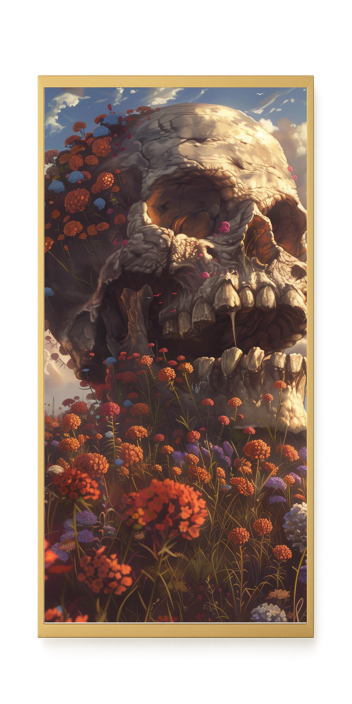 Floral Skull Canvas Print