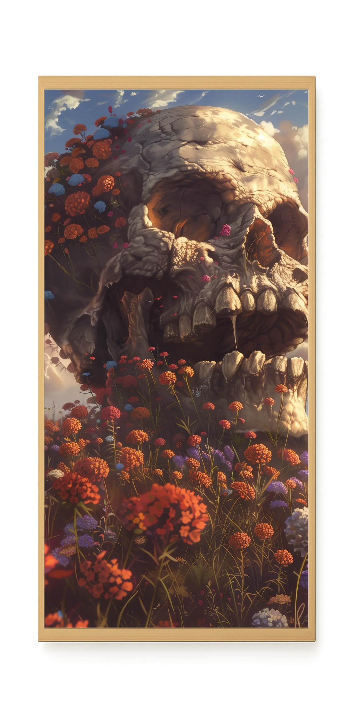 Floral Skull Canvas Print