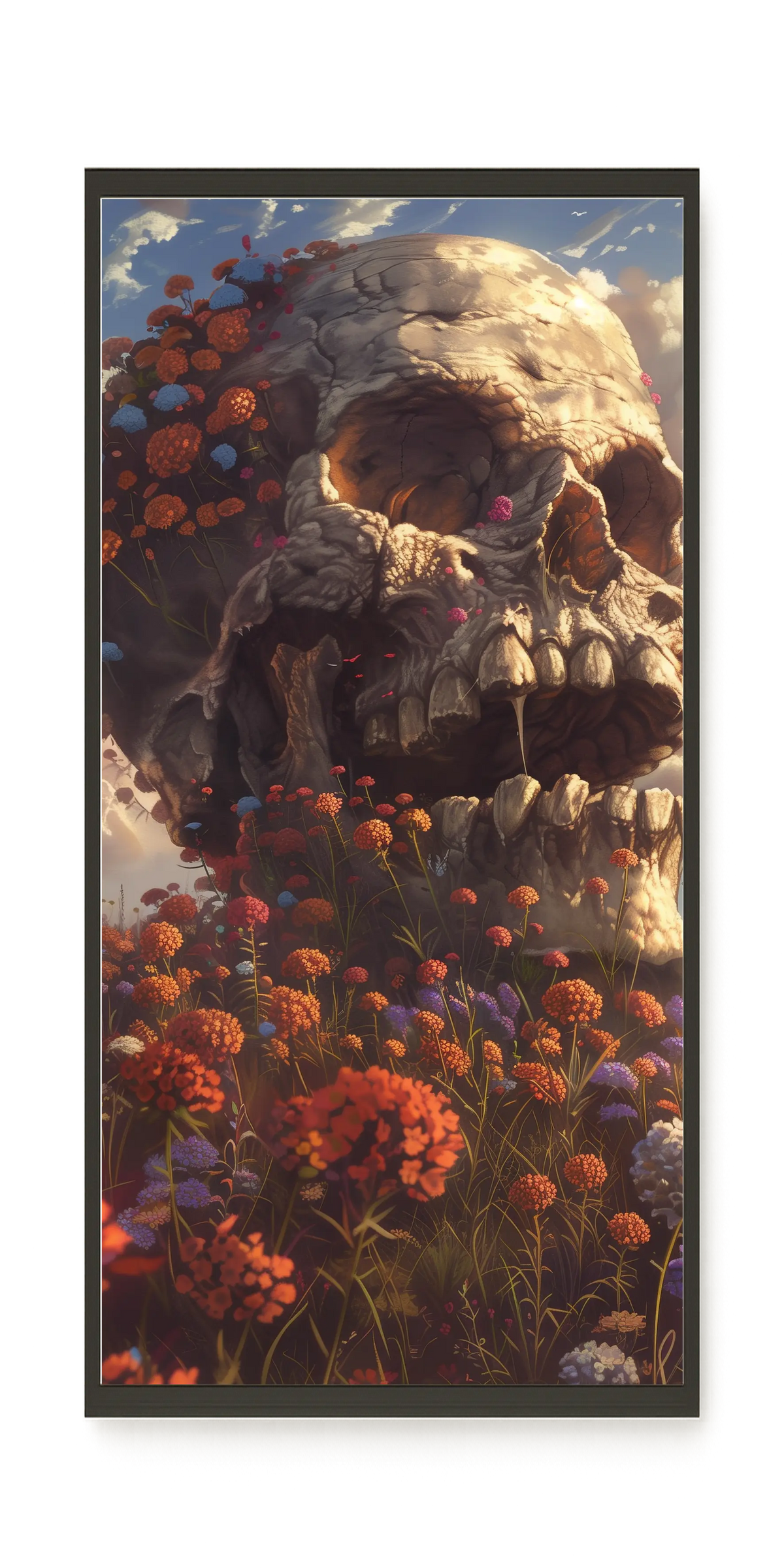 Floral Skull Canvas Print