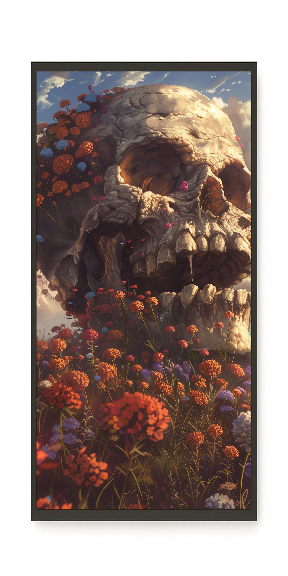 Floral Skull Canvas Print