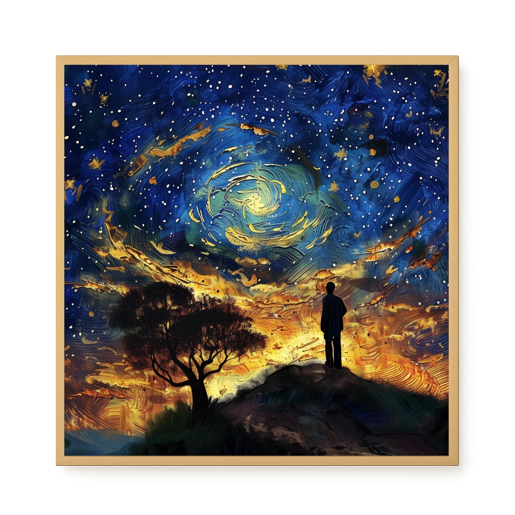 Cosmic Contemplation Canvas Wall Art