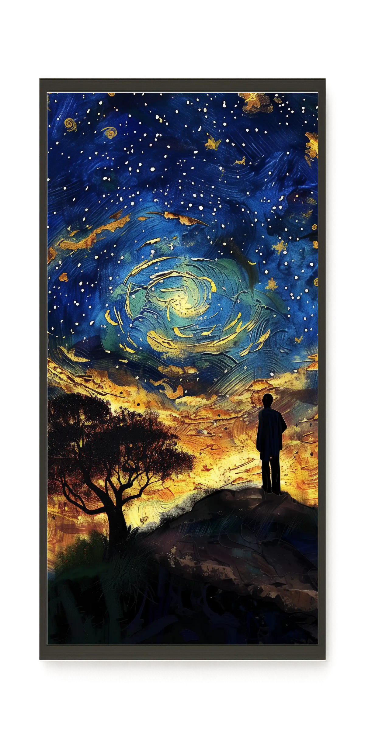 Cosmic Contemplation Canvas Wall Art