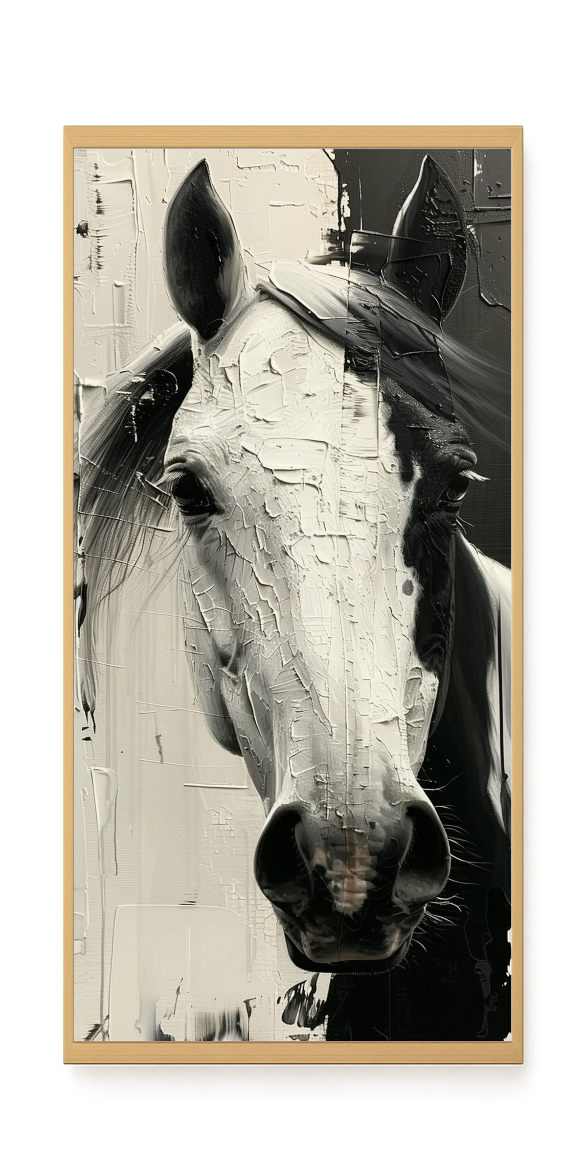 Expressive Abstract Horse Canvas Print