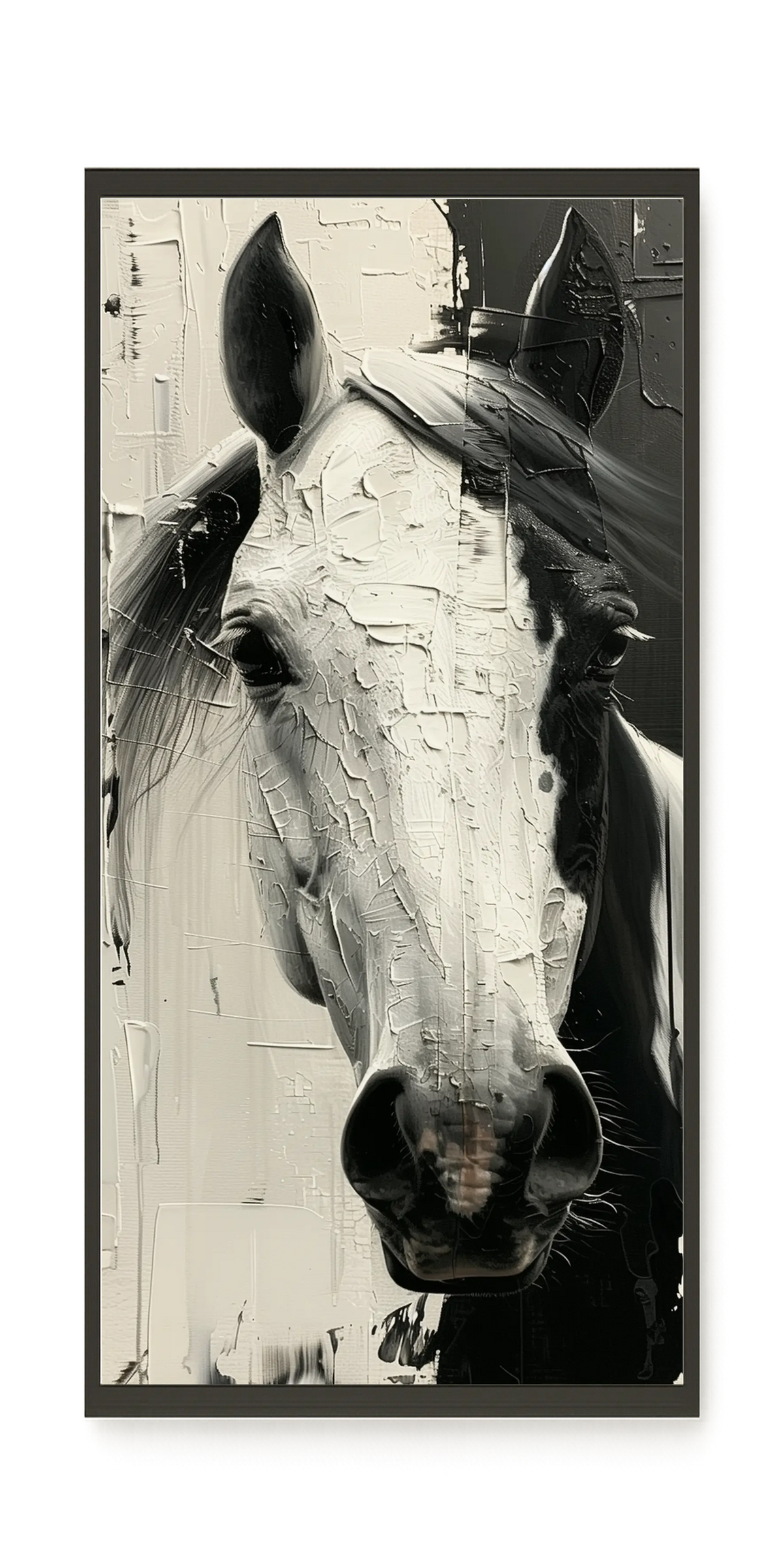 Expressive Abstract Horse Canvas Print