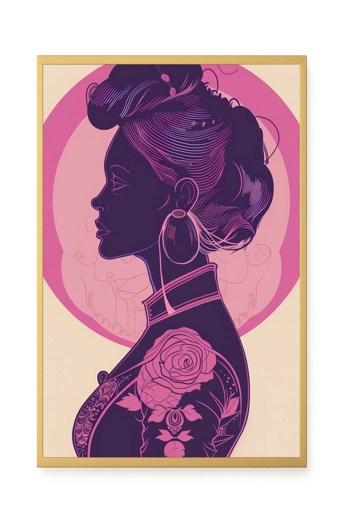 Floral Feminine Symbolism Canvas Print