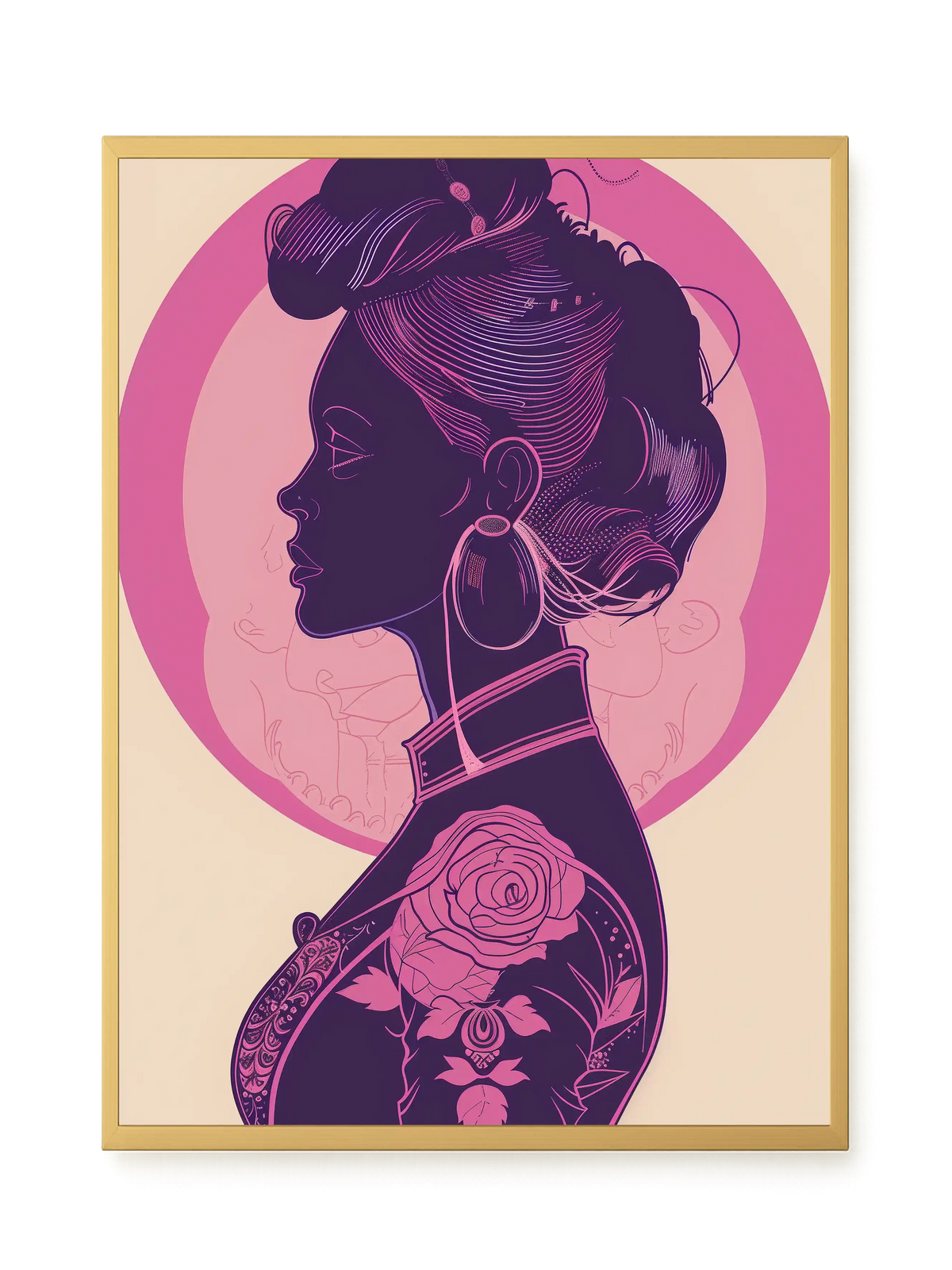 Floral Feminine Symbolism Canvas Print