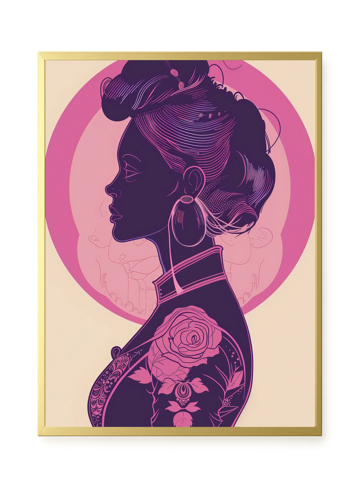 Floral Feminine Symbolism Canvas Print