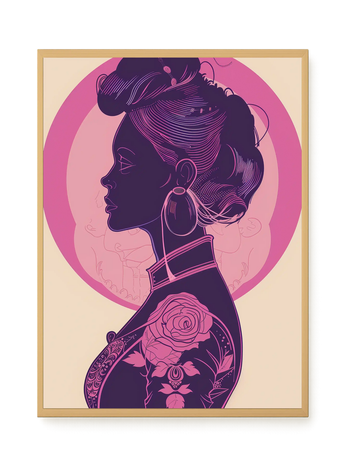 Floral Feminine Symbolism Canvas Print
