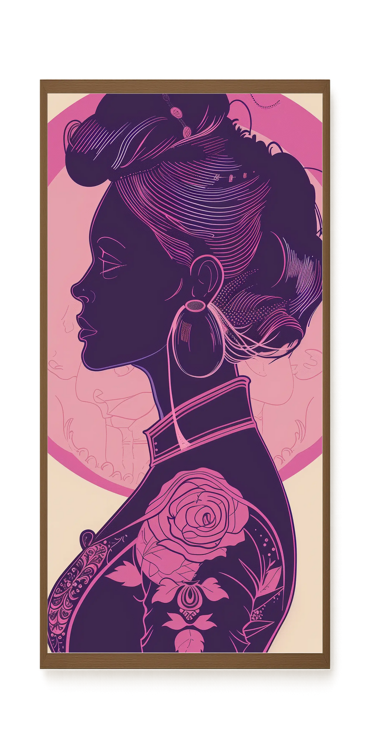 Floral Feminine Symbolism Canvas Print