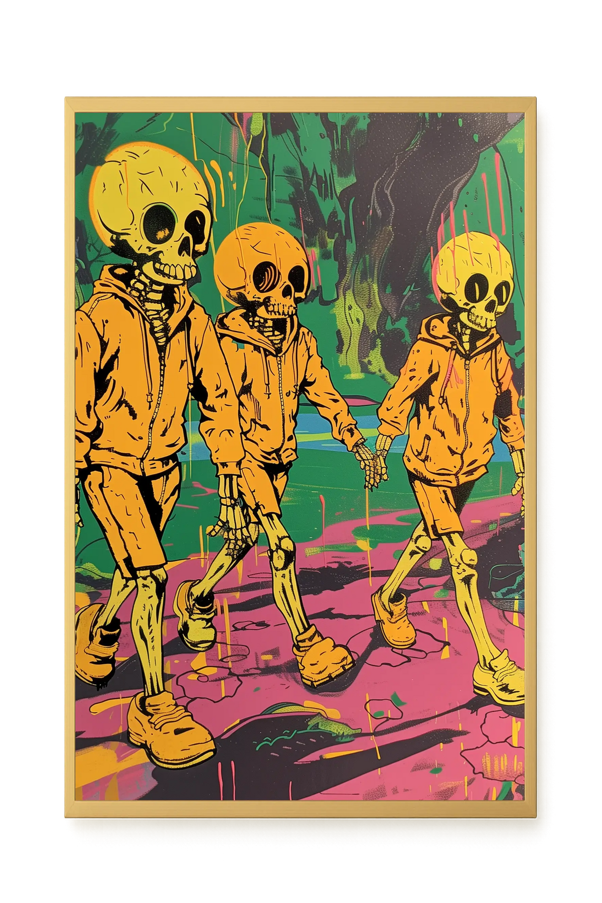 Skeleton Kids Canvas Print