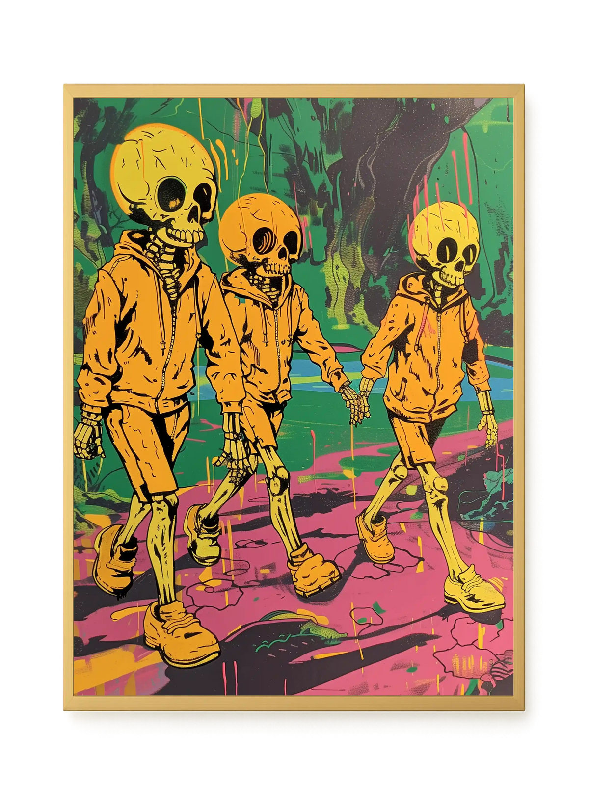 Skeleton Kids Canvas Print