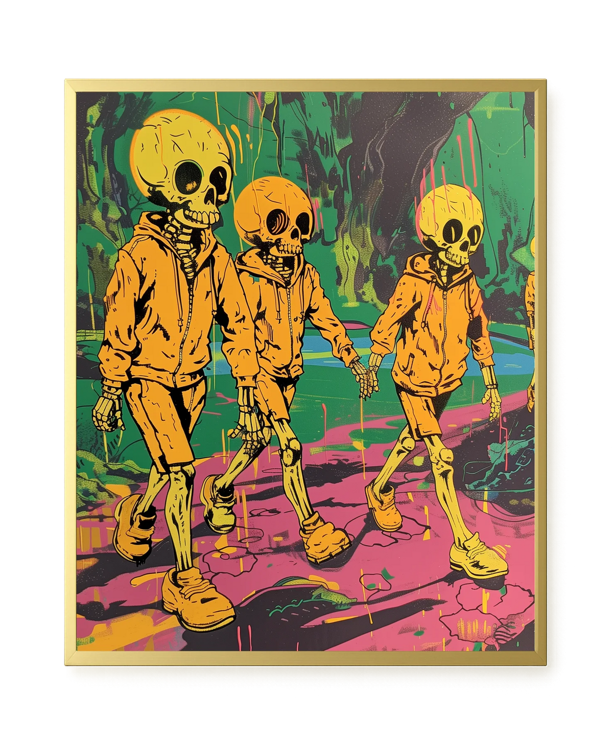 Skeleton Kids Canvas Print